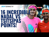 16 INCREDIBLE Rafa Nadal v Stefanos Tsitsipas Points!