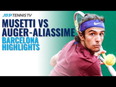 Lorenzo Musetti vs Felix Auger-Aliassime Match Highlights | Barcelona 2021