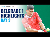 Djokovic Returns To Belgrade; Berrettini & Kecmanović In Action | Serbia Open 2021 Highlights Day 3