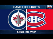 NHL Game Highlights | Jets vs. Canadiens - Apr. 30, 2021
