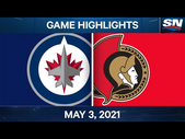 NHL Game Highlights | Jets vs. Senators – May 3, 2021
