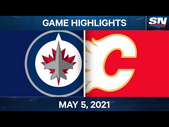 NHL Game Highlights | Jets vs. Flames - May 5, 2021