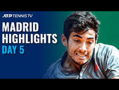 Medvedev vs Garin; Nadal, Thiem, Tsitsipas Feature | Madrid 2021 Day 5 Highlights