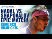 EPIC & DRAMATIC Battle Between Rafa Nadal and Denis Shapovalov in Rome!
