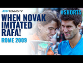 When Novak Djokovic Impersonated Rafael Nadal  | Rome 2009 #Shorts