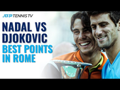 Rafael Nadal vs Novak Djokvoic: Best Points From Every Match In Rome!