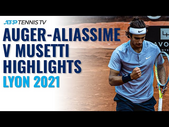 Felix Auger-Aliassime vs Lorenzo Musetti Highlights | Lyon 2021