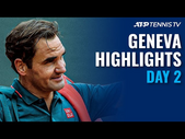 Federer Returns to Clay vs Andujar; Cilic, Fucsovics in Action | Geneva 2021 Highlights Day 2