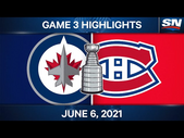 NHL Game Highlights | Jets vs. Canadiens, Game 3 - June 6, 2021