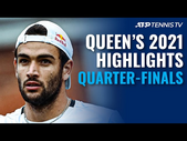 Berrettini Battles Evans; Shapovalov Faces Tiafoe  | Queen's 2021 Quarter-Final Highlights