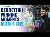 Matteo Berrettini Championship Point, Trophy Lift & Speech! | Queen's 2021