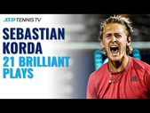 21 Brilliant Sebastian Korda Tennis Plays 