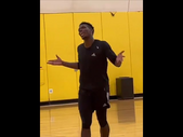 Paul Pogba getting buckets at the Miami Heat practice facility 