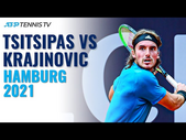 Stefanos Tsitsipas vs Filip Krajinovic | Hamburg 2021 Highlights