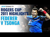 Federer vs Tsonga in ELECTRIFYING Battle| Rogers Cup 2011 Extended Highlights