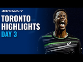 Monfils Back in Action; Tiafoe and Shapovalov Battle | Toronto 2021 Highlights Day 3