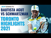 Epic Roberto Bautista Agut vs Diego Schwartzman Battle | Toronto 2021 Match Highlights