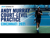 Andy Murray Court-Level Points With Cameron Norrie & Target Practice | Cincinnati 2021