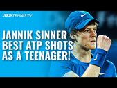 20 INCREDIBLE Jannik Sinner Shots As a Teenager!