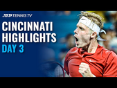 Shapovalov vs Paire in Late Thriller; Berrettini, Monfils Feature | Cincinnati 2021 Highlights Day 3