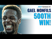 Gael Monfils 500th Career Win! Match Point & Interview | Cincinnati 2021 Highlights