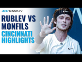 Dramatic Moments & Great Shots: Andrey Rublev vs Gael Monfils | Cincinnati 2021 Highlights