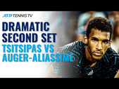 DRAMATIC Second Set & Winning Moment: Tsitsipas vs Auger-Aliassime | Cincinnati 2021 Highlights