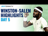 Tiafoe and Ymer Go the Distance; Alcaraz, Gasquet in Action | Winston Salem Quarter-Final Highlights