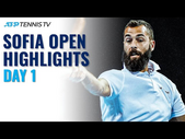 Paire Faces Davidovich Fokina; Mannarino & Kecmanovic In Action | Sofia Open 2021 Highlights Day 1