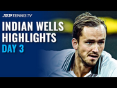 Medvedev faces McDonald; Rublev Takes on Taberner | Indian Wells 2021 Day 3 Highlights