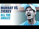 Andy Murray vs Alexander Zverev: All The Angles | Indian Wells 2021 Highlights