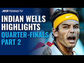 Fritz Battles Zverev; Tsitsipas & Basilashvili Clash | Indian Wells 2021 Quarter-Final Highlights