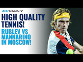 High-Quality Match Between Andrey Rublev & Adrian Mannarino! | Moscow 2021 Round 2