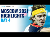 Rublev Takes On Mannarino; Karatsev vs Gerasimov & Simon vs McDonald | Moscow 2021 Highlights Day 4