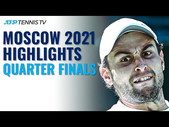 Karatsev, Khachanov & Cilic In Action; Mannarino vs Berankis | Moscow 2021 Quarter-Final Highlights