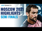 Cilic vs Berankis; Khachanov vs Karatsev | Moscow 2021 Semi-Final Highlights