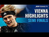 Alcaraz vs Zverev & Tiafoe vs Sinner | Vienna 2021 Semi-Final Highlights