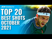 Insane Dimitrov Flexibility & Frances Tiafoe Magic  | Top 20 Best ATP Shots & Rallies: October 2021