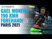 Gael Monfils 190 KMH Forehand Winner!  | Paris Masters 2021