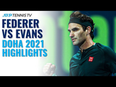 Roger Federer vs Dan Evans: Highlights Of Federer's Return To Tennis! | Doha 2021