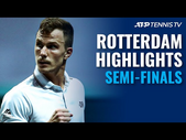 Rublev vs Tsitsipas; Coric vs Fucsovics | Rotterdam 2021 Semi-Final Highlights