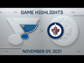NHL Highlights| Blues vs. Jets - Nov 9, 2021