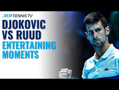 Entertaining Tennis in Novak Djokovic vs Casper Ruud Duel | Nitto ATP Finals 2021 Highlights