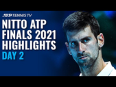 Djokovic vs Ruud & Tsitsipas vs Rublev | Nitto ATP Finals 2021 Highlights Day 2