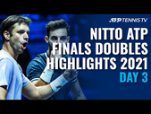 Mektic/Pavic & Dodig/Polasek In Action | Nitto ATP Finals 2021 Doubles Highlights Day 3