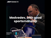 Daniil Medvedev Great Sportsmanship Moment  #Shorts