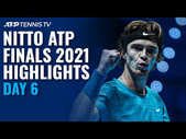 Rublev Battles Ruud; Djokovic Faces Norrie | Nitto ATP Finals 2021 Highlights Day 6