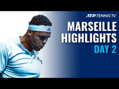 Tsonga Battles Lopez; Nishikori & Pouille In Action | Marseille 2021 Day 2 Highlights
