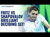 Brilliant & Tense Deciding Set Between Taylor Fritz & Denis Shapovalov! | Doha 2021