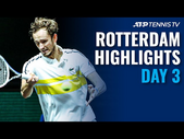 Rublev Faces Murray; Medvedev, Zverev & Nishikori Take To Court | Rotterdam 2021 Day 3 Highlights